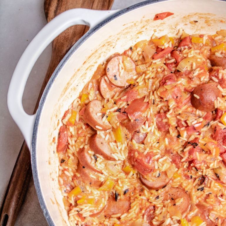 Dutch Oven Jambalaya The Kitchen Invitation